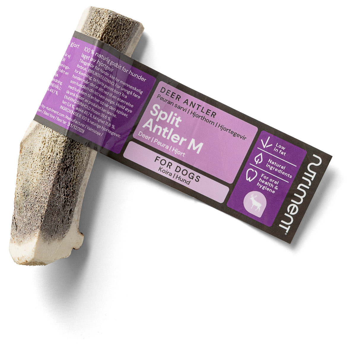 Nutriment Split Antler M - Peuran sarvi 1 kpl