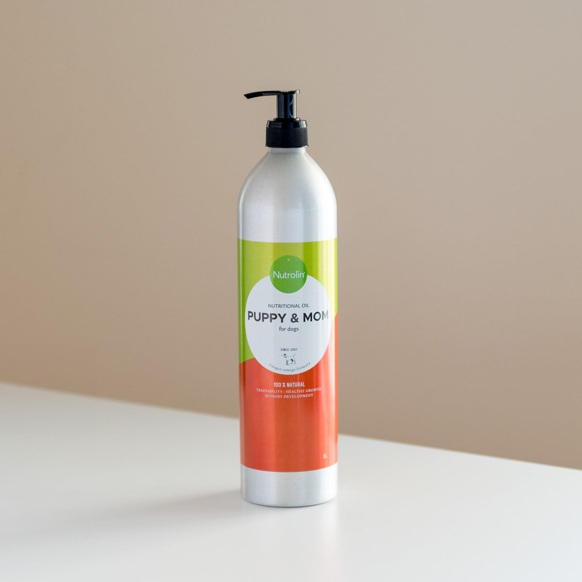 Nutrolin Puppy & Mom pumppupullo koiralle 1000 ml