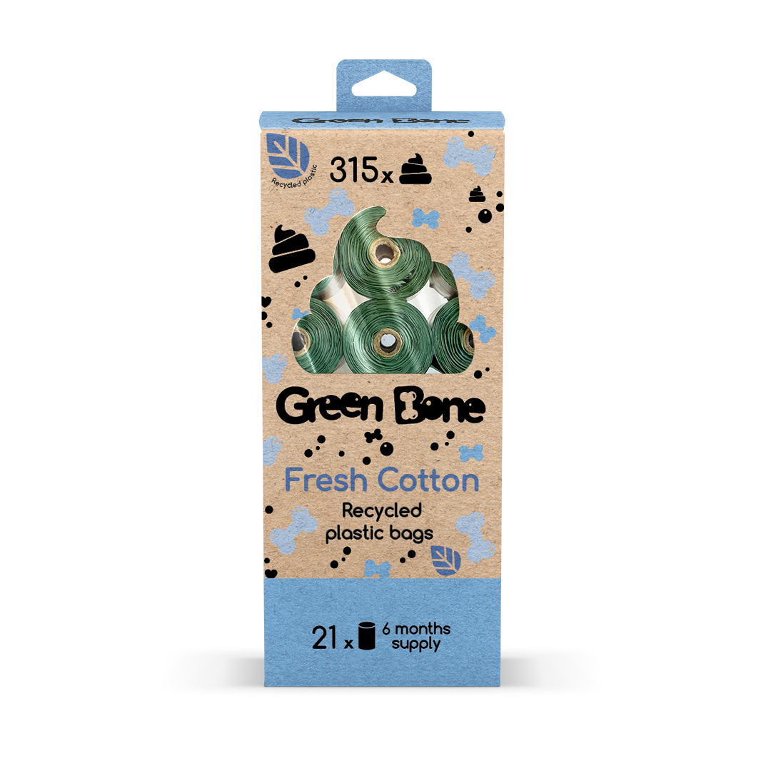 Green Bone Fresh Cotton kakkapussi 21 x 15 kpl SÄÄSTÖPAKKAUS