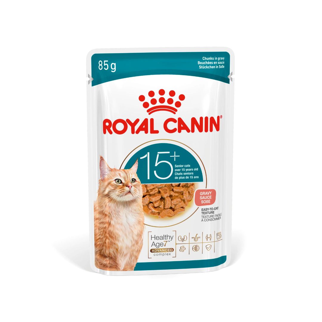 Royal Canin Ageing 15+ paloja kastikkeessa kissan märkäruoka 12 x 85 g
