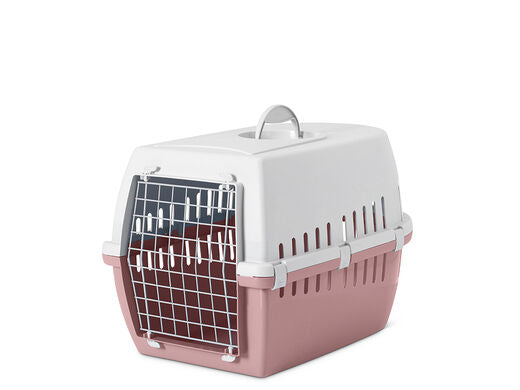 Savic kuljetusboksi Trotter 3 metalliovella vaaleanpunainen