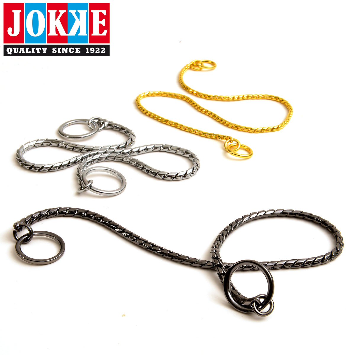 Jokke Snake - Musta Ketjukaulain 40 cm x 3,5 mm
