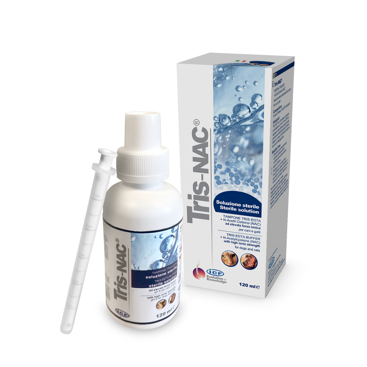 Tris-NAC kissalle ja koiralle 120 ml