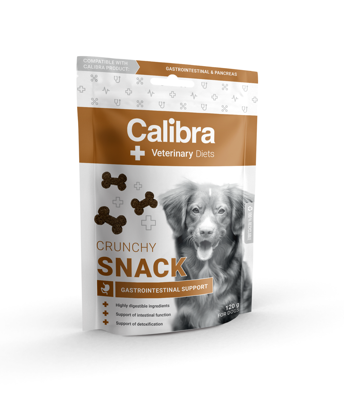 Calibra Veterinary Diet Crunchy Snack Gastrointestinal makupala koiralle 120 g