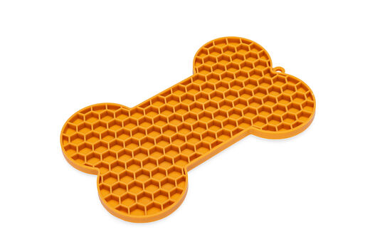 Beeztees LickMat Bone nuolumatto oranssi 18cm