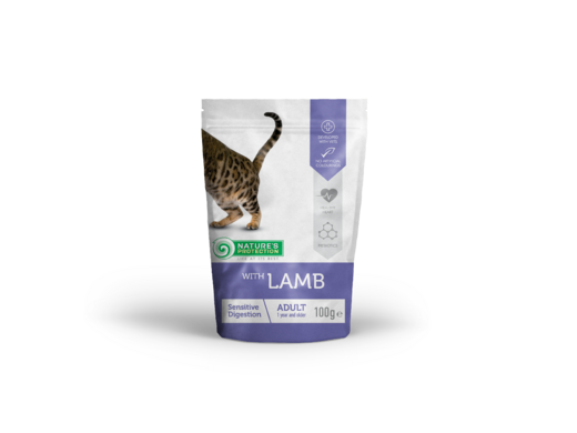 Nature's Protection Adult Sensitive Digestion Lammas kissalle 100 g MAISTELUPAKKAUS