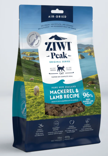 ZiwiPeak Air Dried Ilmakuivattu Makrilli & Lammas kissalle 400 g