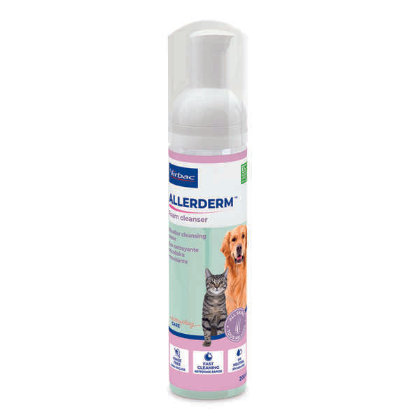 Allerderm Foam Cleanser koirille ja kissoille 200 ml