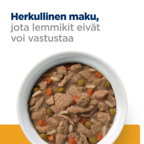 Hill's c/d Urinary Care with Chicken & Vegetables muhennos koiralle 354 g MAISTELUPAKKAUS