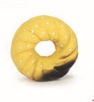 Beeztees lateksi leivonnainen donitsi 7,5cm keltainen