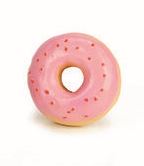 Beeztees lateksi leivonnainen donitsi 7,5cm pinkki