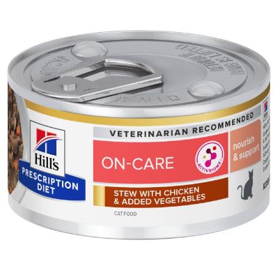 Hill's ON-Care with Chicken & Vegetables muhennos kissalle 82 g MAISTELUPAKKAUS PÄIVÄYSTARJOUS