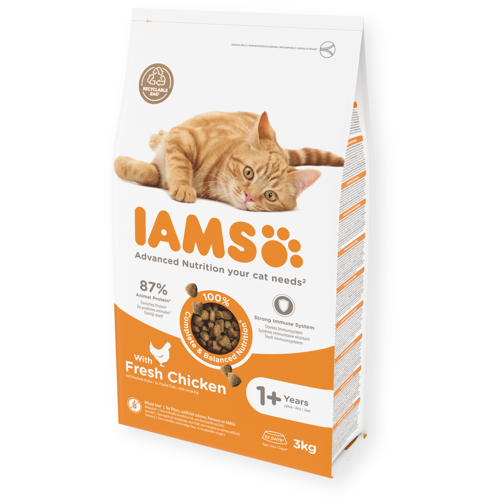 Iams Feline Adult Chicken Dry kissalle 3 kg