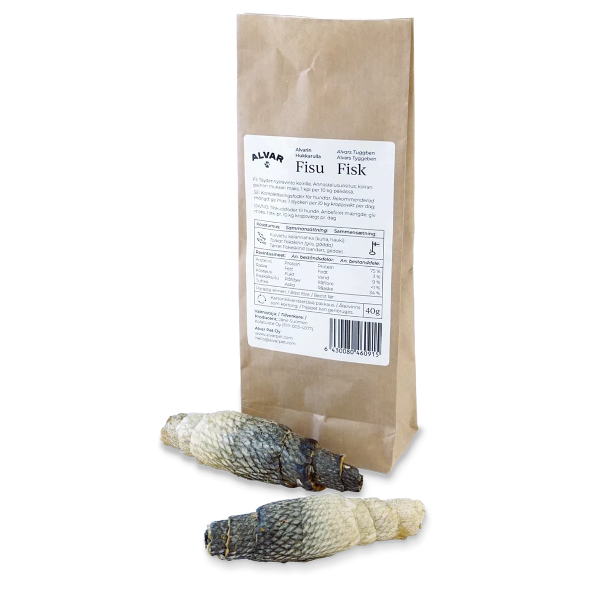 Alvar Pet Fisu pururulla koiralle 40 g