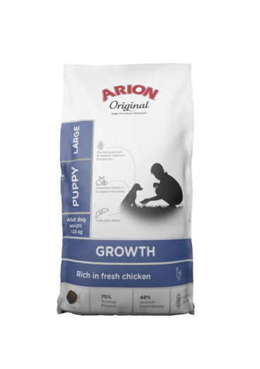 Arion Growth Large kana koiralle 12 kg PÄIVÄYSTARJOUS