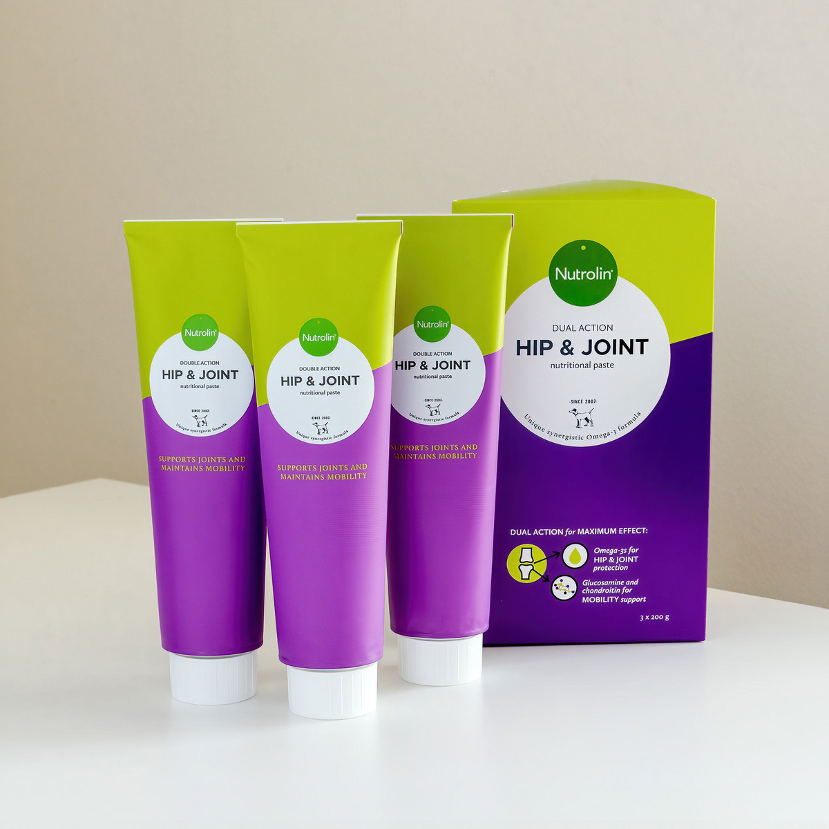 Nutrolin Hip & Joint omegatahna 3 x 200 g SÄÄSTÖPAKKAUS