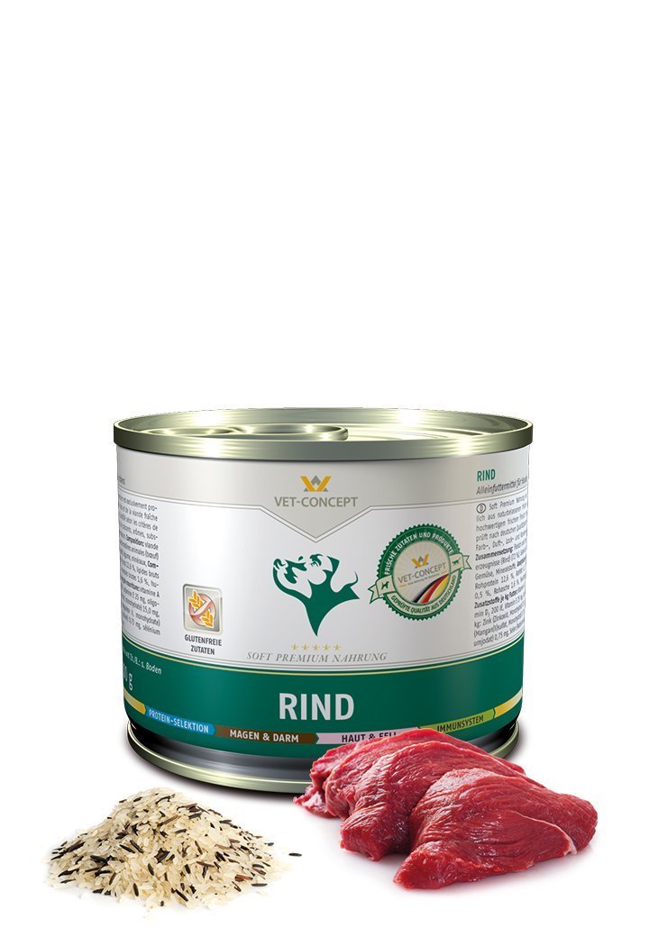 Vet Concept Koiramenu Rind Nauta 6 x 200 g