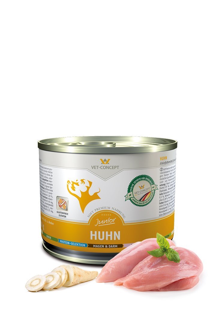 Vet Concept Koiramenu Huhn Junior Kana 6 x 200 g