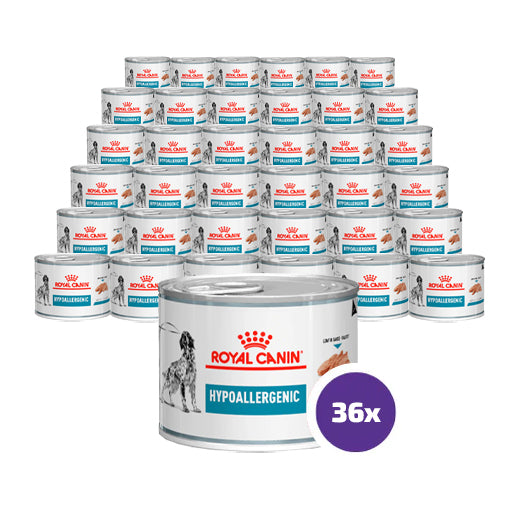 Royal Canin Veterinary Diets Derma Hypoallergenic Loaf säilykepurkki koiran märkäruoka 36 x 200 g SÄÄSTÖPAKKAUS