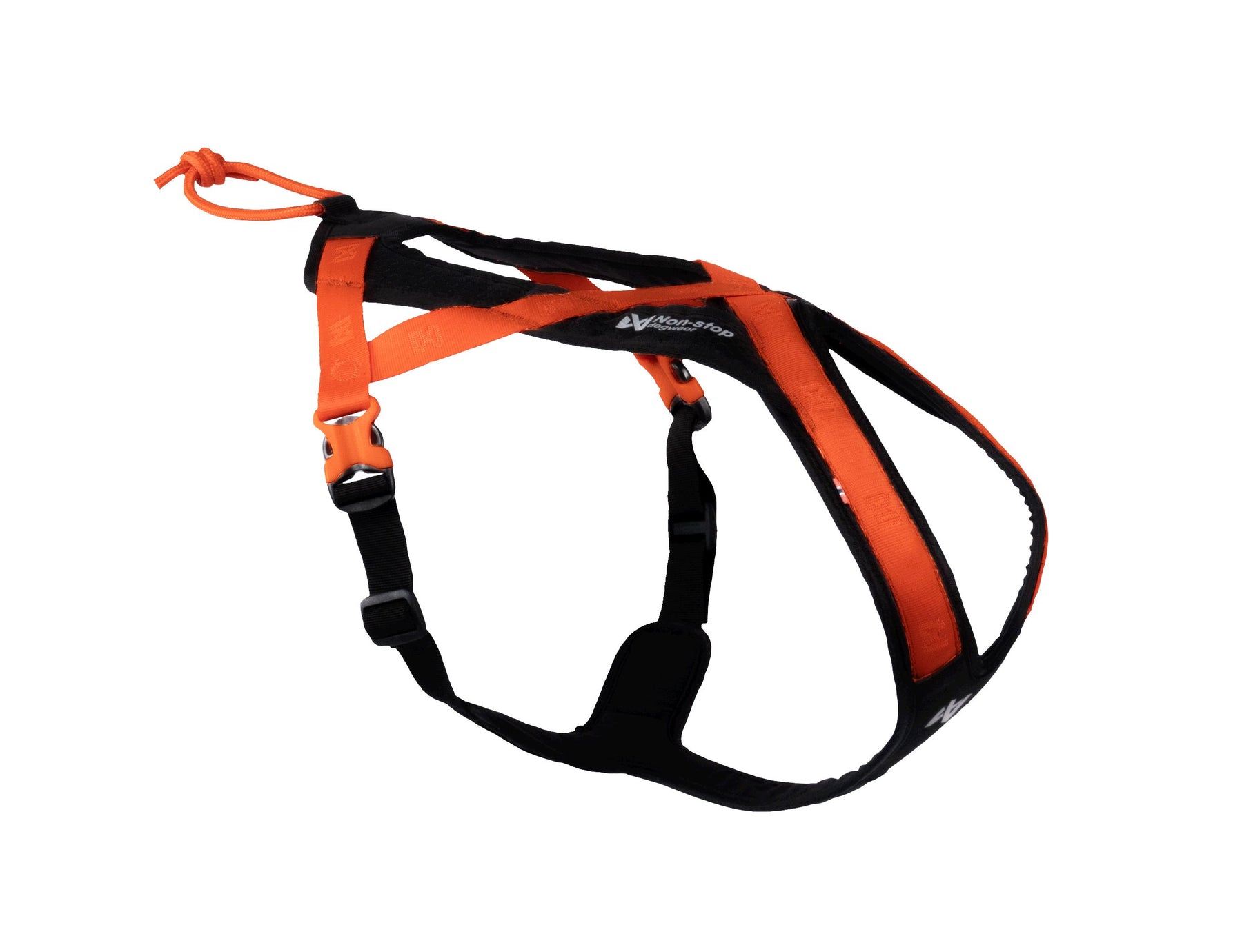 Non-stop Rush harness musta/oranssi Koko 8