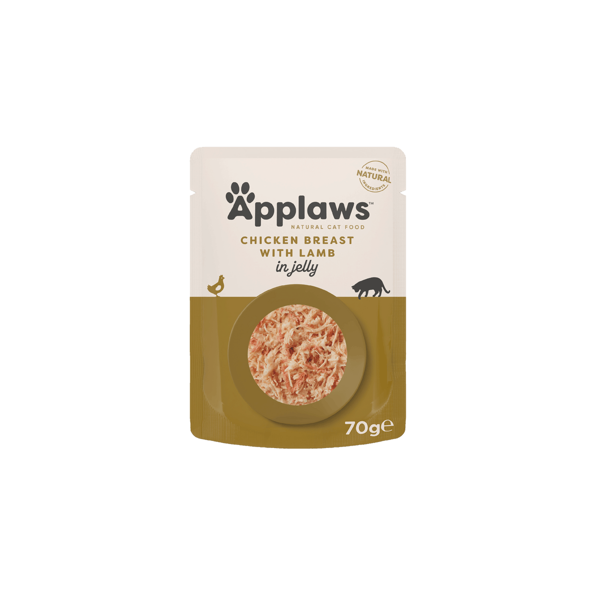 Applaws Kissa kananrinta & lammas hyytelössä annospussi 16 x 70 g