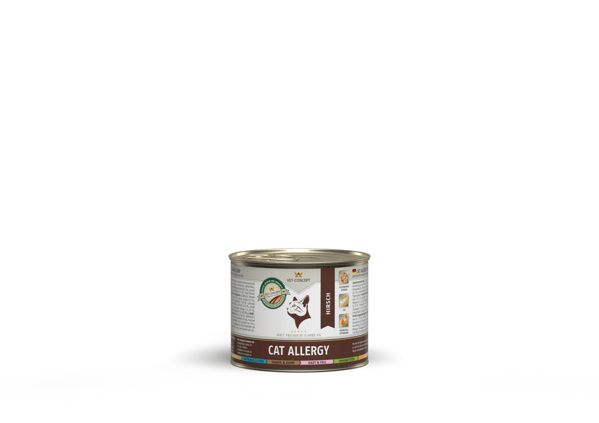 Vet Concept Kissamenu Allergy Hirsch Peura 6 x 200 g