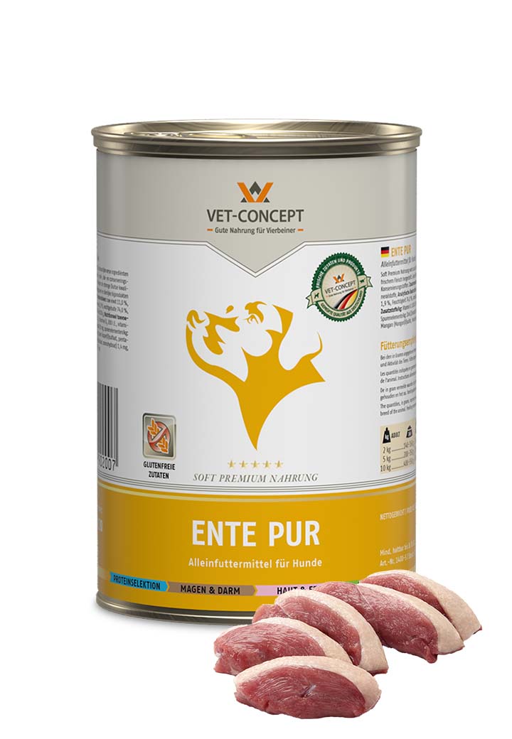 Vet Concept Koiramenu Ente Ankka 6 x 400 g