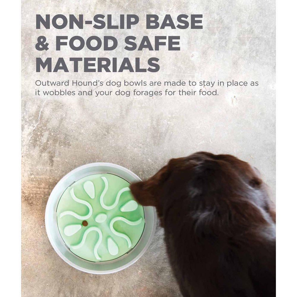 Outward Hound Fun Feeder Wobble Slow Bowl koiralle minttu