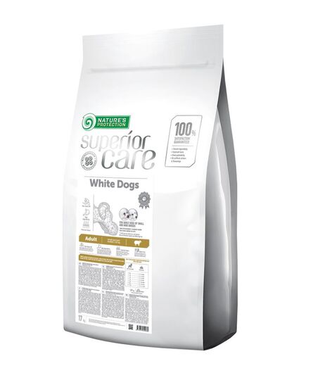 Nature's Protection Superior Care White Dogs Adult Small & Mini lammas koiralle BREEDER 17 kg