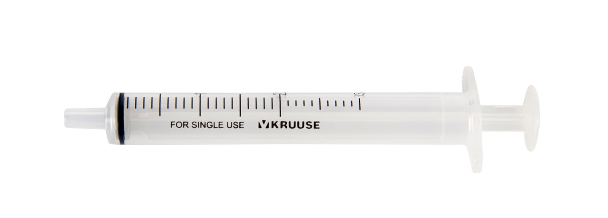 Kruuse steriili ruisku silikonisella O-renkaalla 2-3 ml 1 kpl