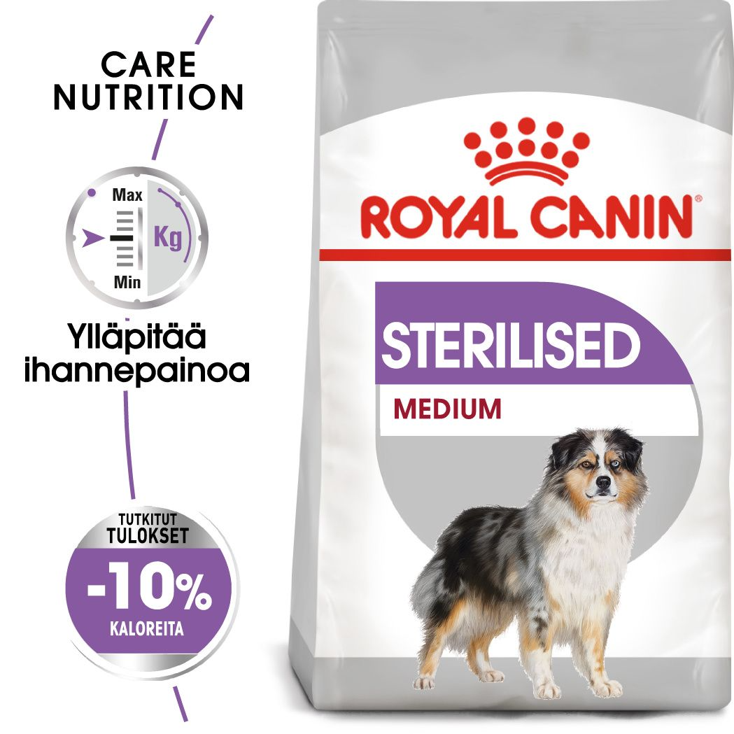 Royal Canin Sterilised Medium koiralle 3 kg PÄIVÄYSTARJOUS