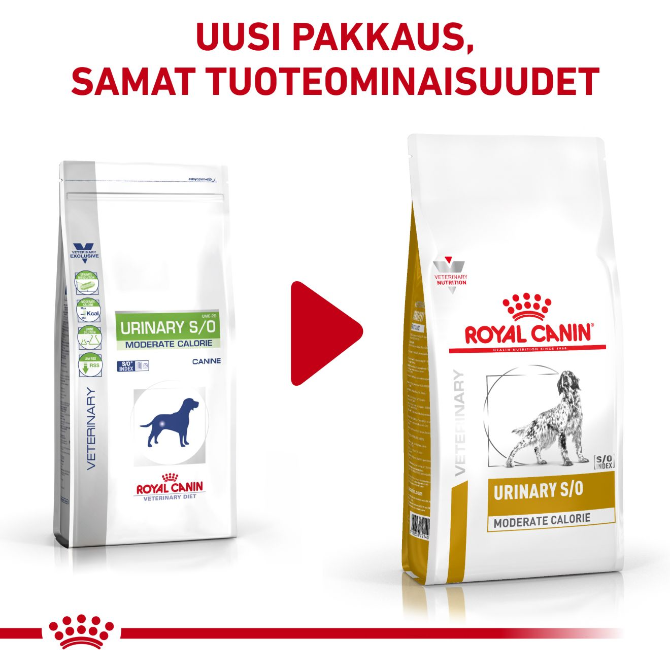 Royal Canin Veterinary Diets Urinary S/O Moderate Calorie koiran kuivaruoka 1,5 kg