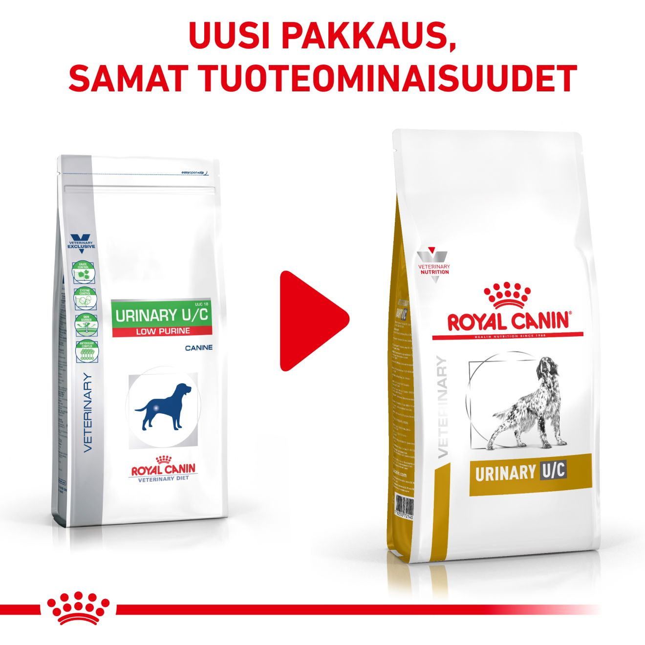 Royal Canin Veterinary Diets Urinary U/C Low Purine koiran kuivaruoka 14 kg