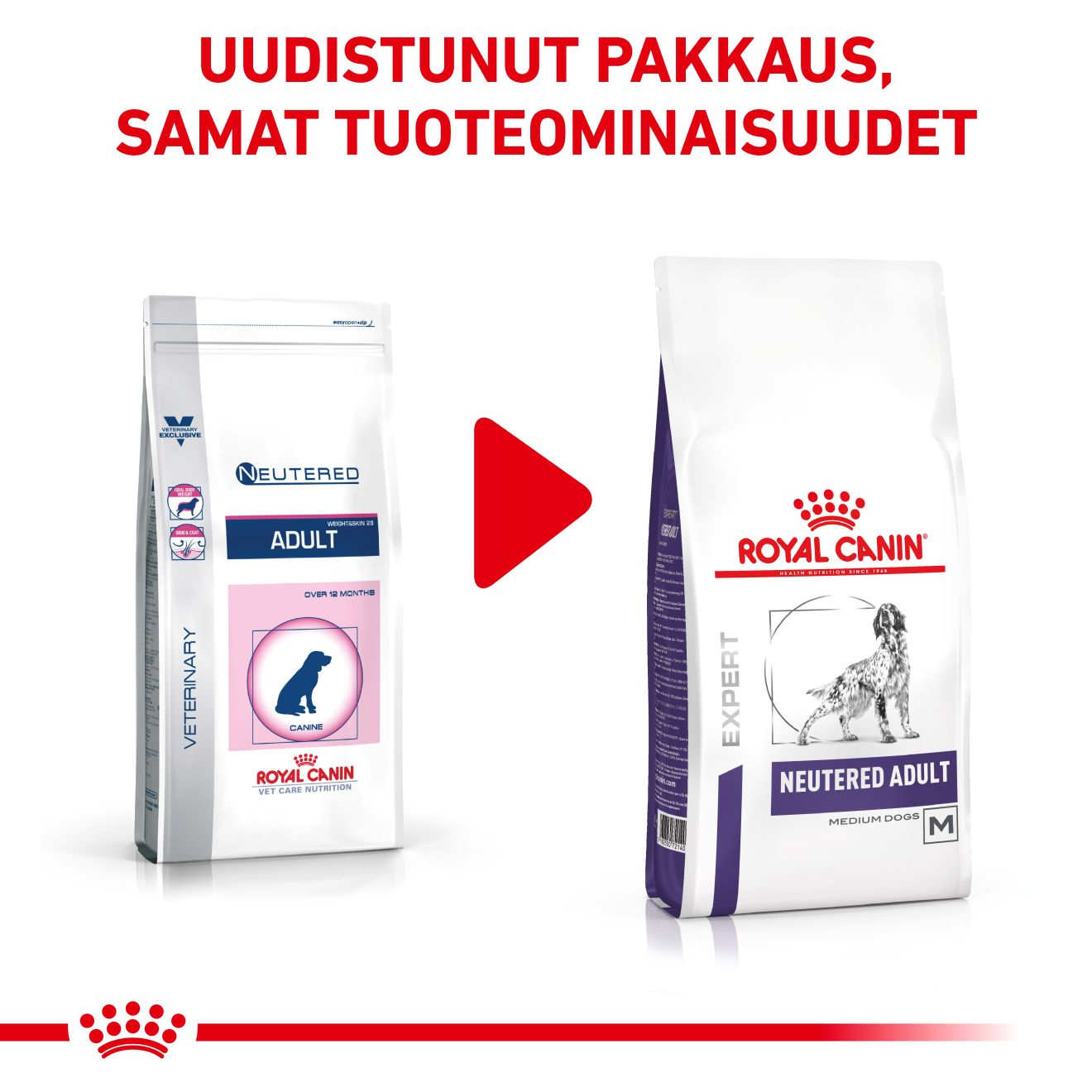 Royal Canin Veterinary Diets Health Management Neutered Adult koiran kuivaruoka 3,5 kg