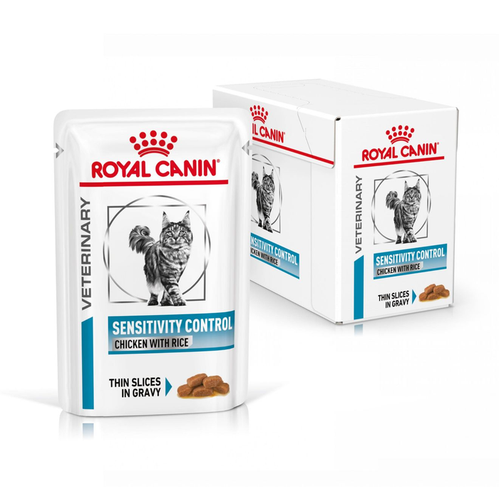 Royal Canin Veterinary Diets Derma Sensitivity Control Chicken annospussi kissan märkäruoka 12 x 85 g