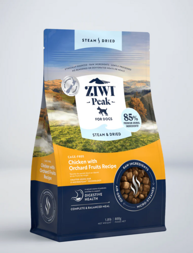 ZiwiPeak Steam & Dried Kana Koiralle 800 g