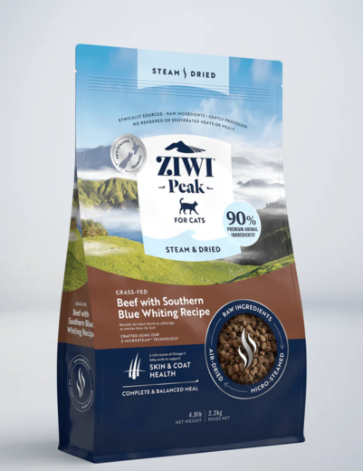 ZiwiPeak Steam & Dried Nauta Kissalle 2,2 kg