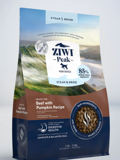 ZiwiPeak Steam & Dried Nauta Koiralle 3,2 kg
