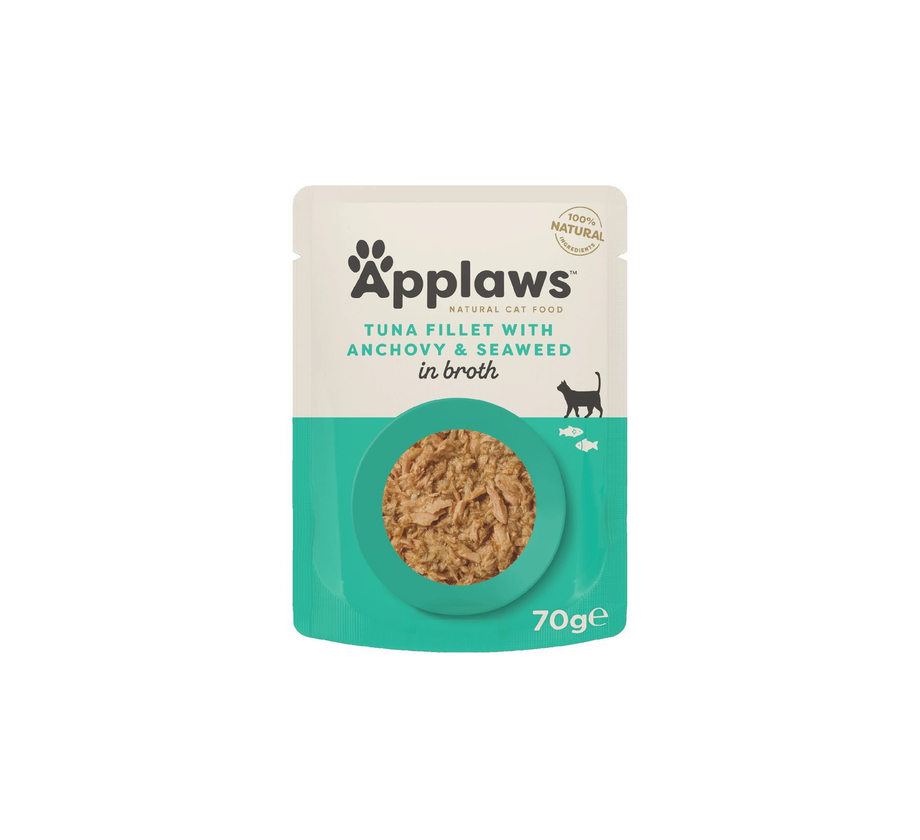 Applaws Kissa tonnikala & anjovis & merilevä annospussi 12 x 70g