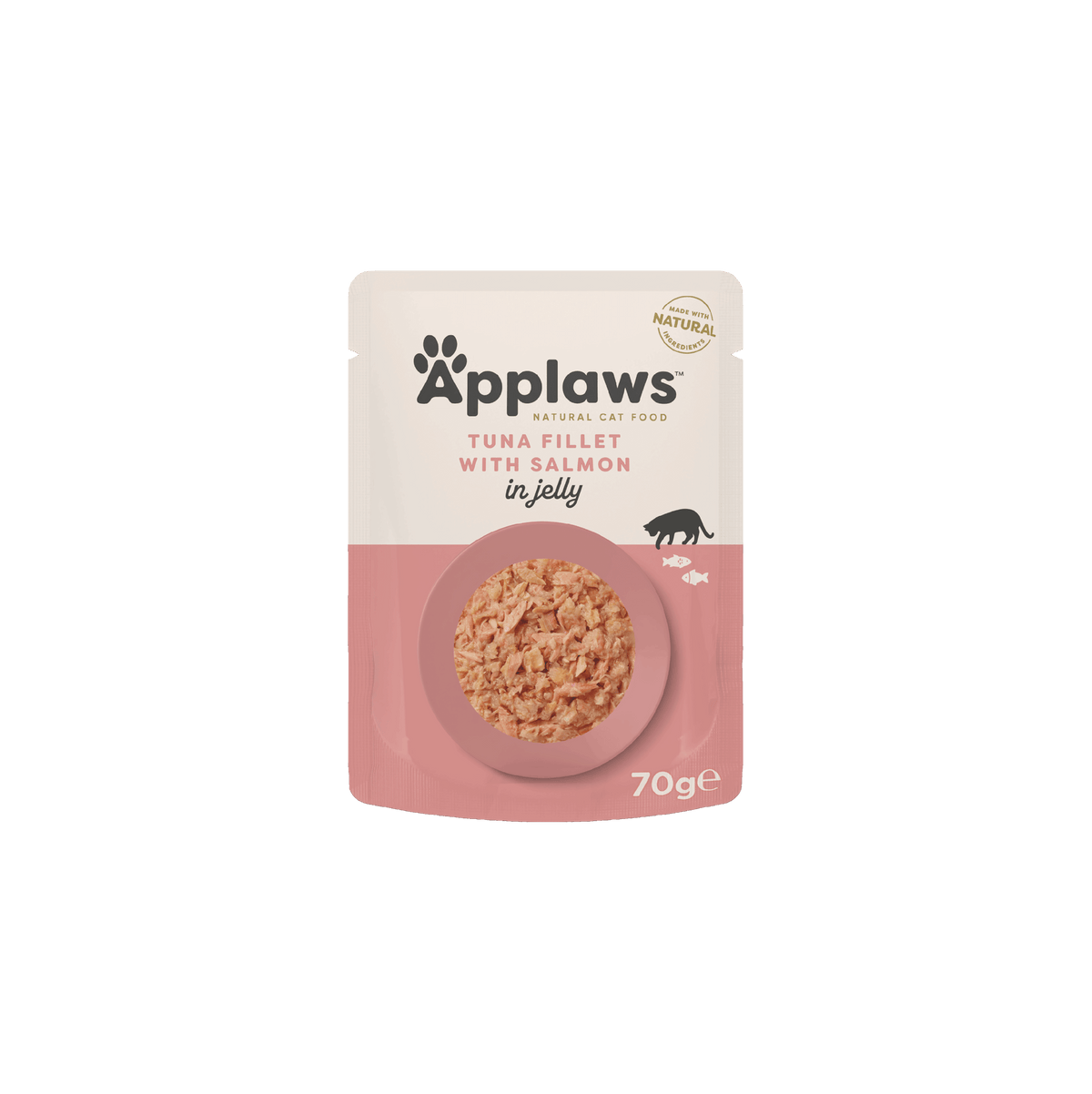 Applaws Kissa tonnikala & lohi Jelly annospussi 16 x 70 g