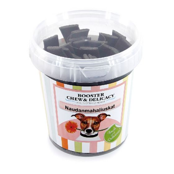 Booster Chew & Delicacy naudanmahaliuskat 500 g PÄIVÄYSTARJOUS