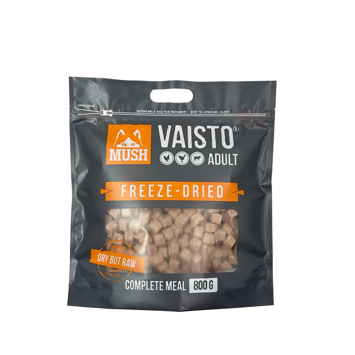 MUSH Vaisto Harmaa Freeze-Dried 800 g