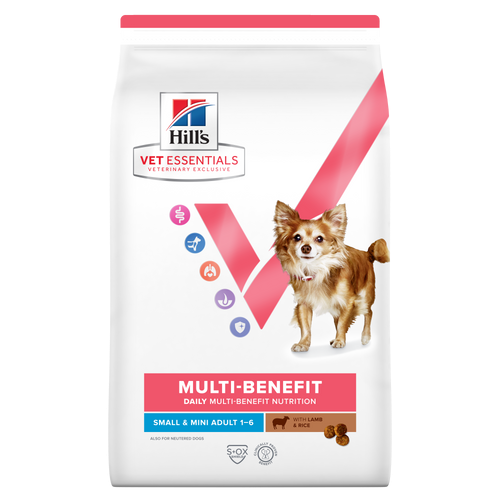 Hill's Vet Essentials Multi-Benefit Small & Mini Adult with Lamb & Rice koiralle 2 kg