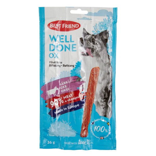 Best Friend WellDone pihvitikku härkä 3-pack 36 g