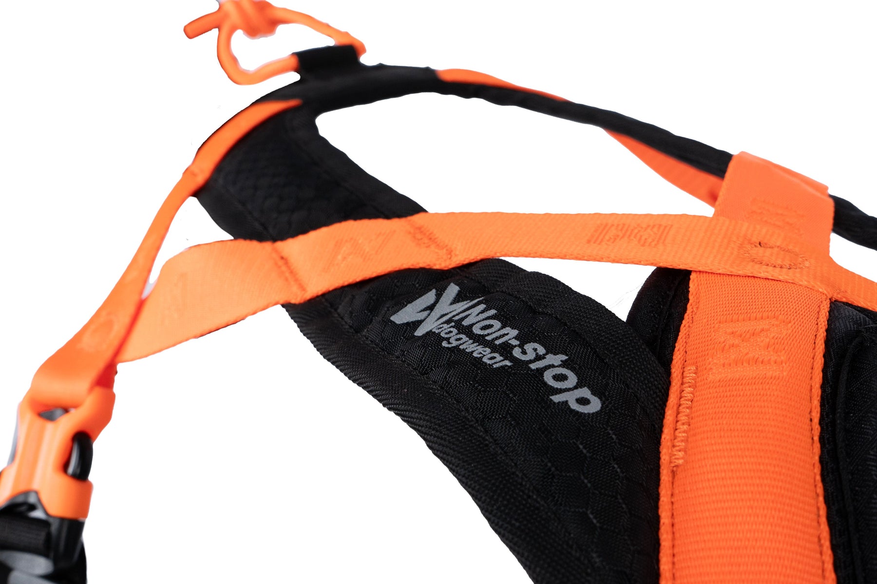 Non-stop Rush harness musta/oranssi Koko 8