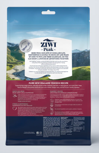 ZiwiPeak Air Dried Ilmakuivattu Peura kissalle 400 g