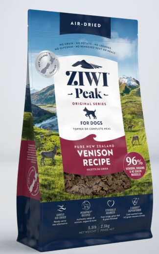 ZiwiPeak Air Dried Ilmakuivattu Peura koiralle 2,5 kg