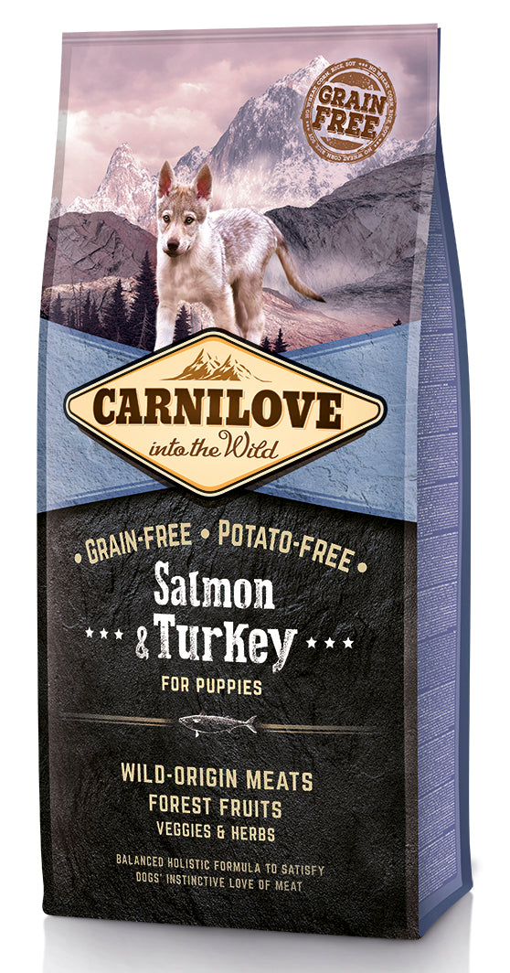 Carnilove Salmon-Turkey for Puppies koirille 12 kg