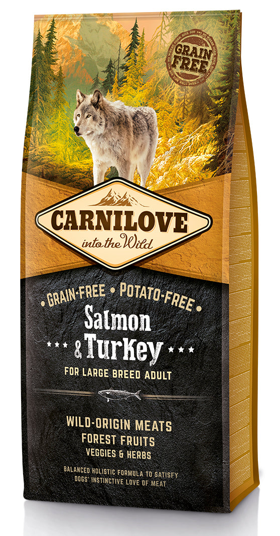 Carnilove Salmon-Turkey for Large Breed Adult koirille 12 kg