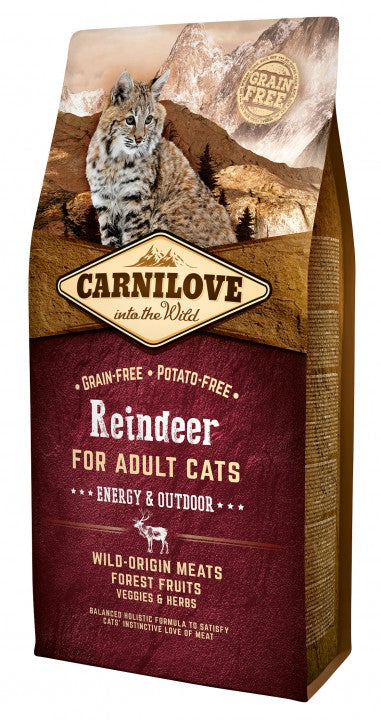 Carnilove Reindeer for Adult Energy & Outdoor kissoille 6 kg